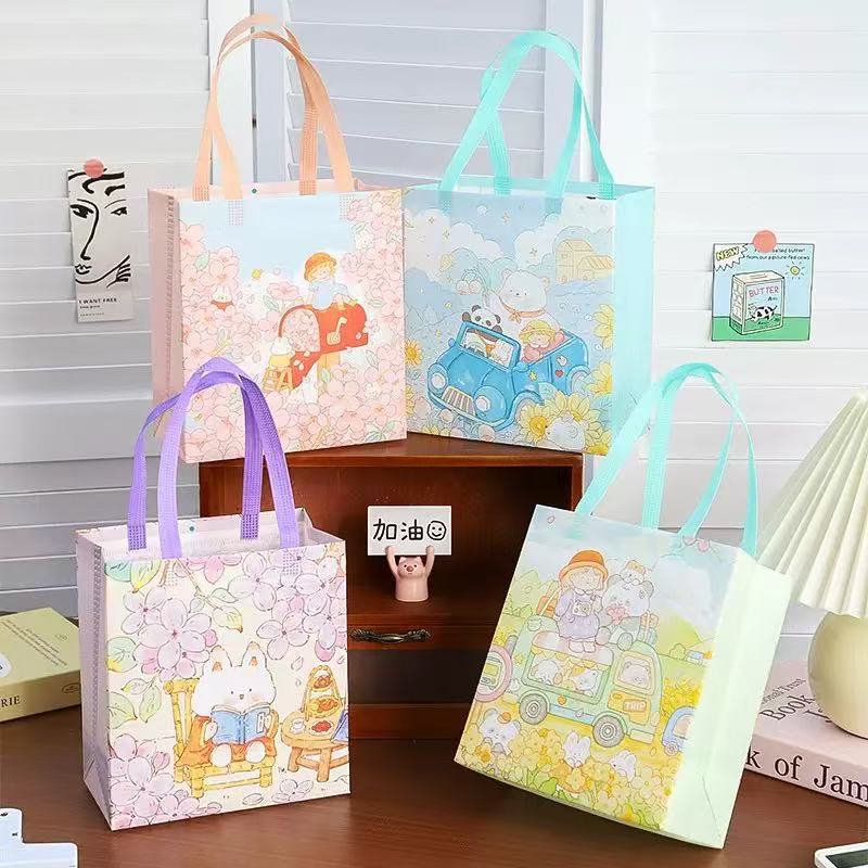 Non-woven Bunny Cartoon Toy Snack Gift Bag Children's Small High-end Sense Shopping Eco-friendly Hand Gift