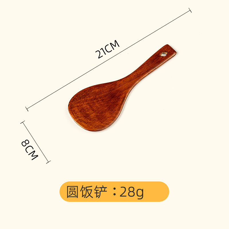 柯木鍋シャベル柯木スープスプーンの現物卸売りは、柯木老漆の長い柄の料理シャベルのシャベルを固定することができます。|undefined