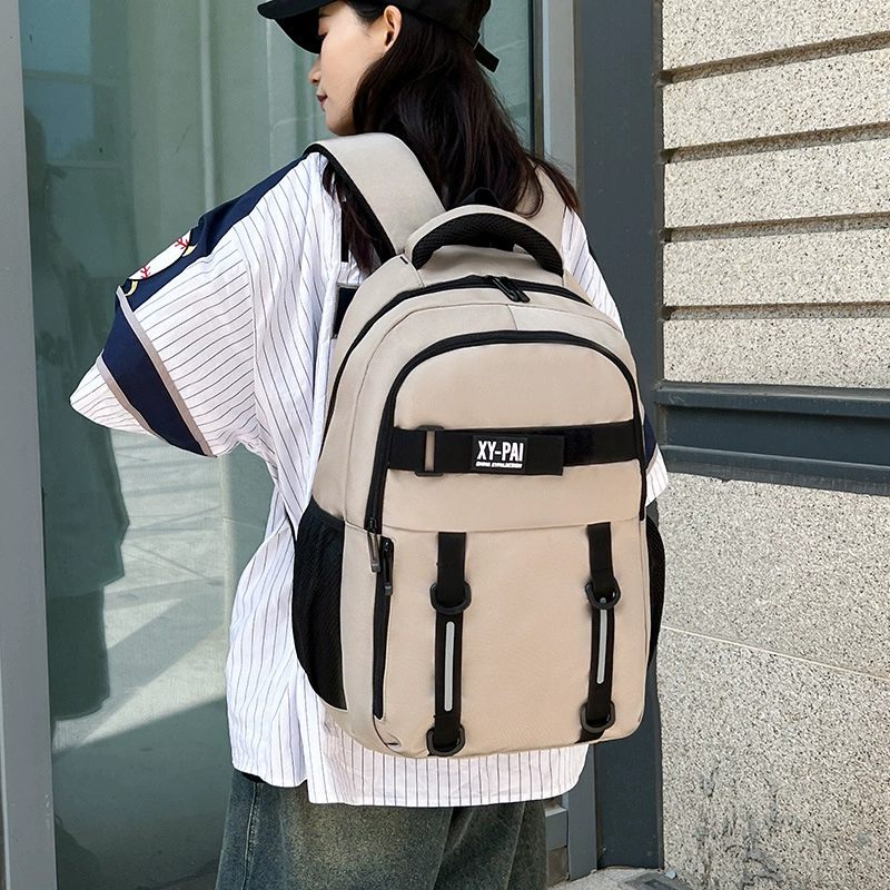 Capacious backpack, high quality bag for leisure for traveling