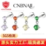 超闪diy4mm5af136锆石钻耳圈