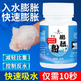 千目无晶膨胀粉果冻饵减轻比重添加剂小药防返水状态粉钓鱼饵料