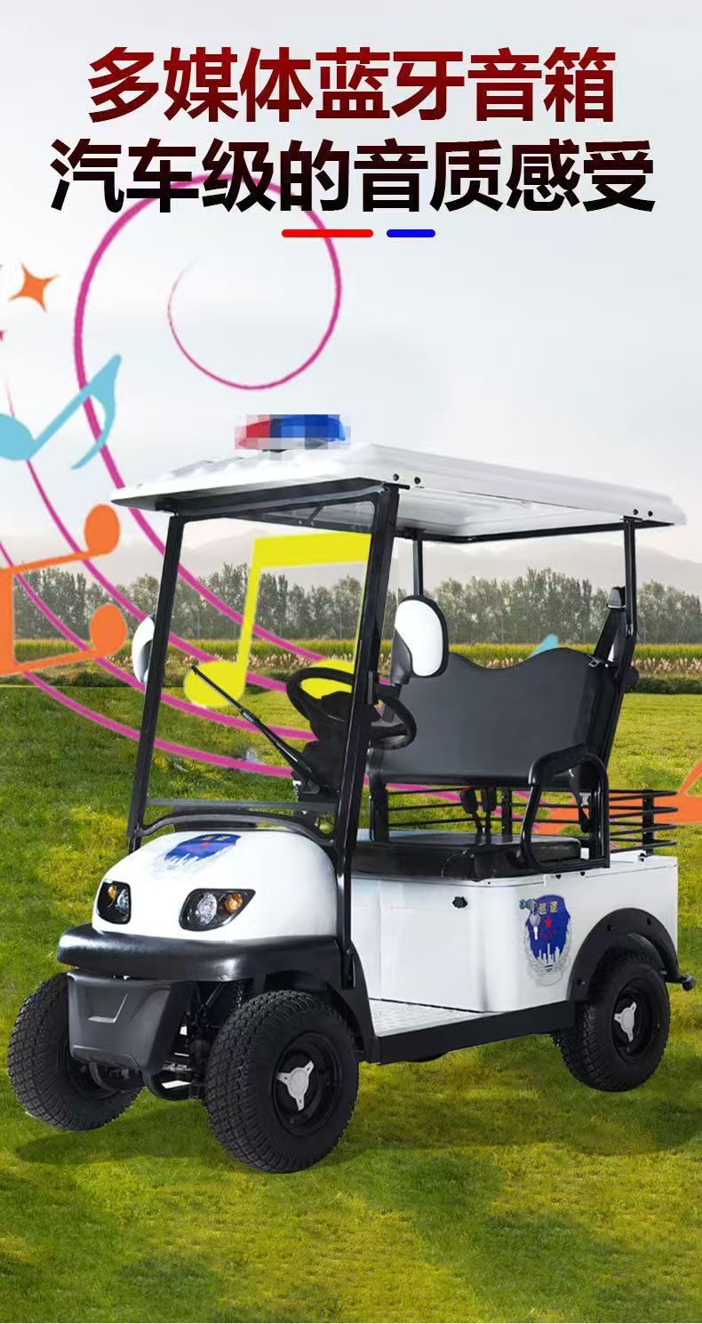 The New Bonderson E600 Electric Four-Wheeler with Steering Wheel and Two Seats Is Suitable for Property Patrol Electric Vehicles