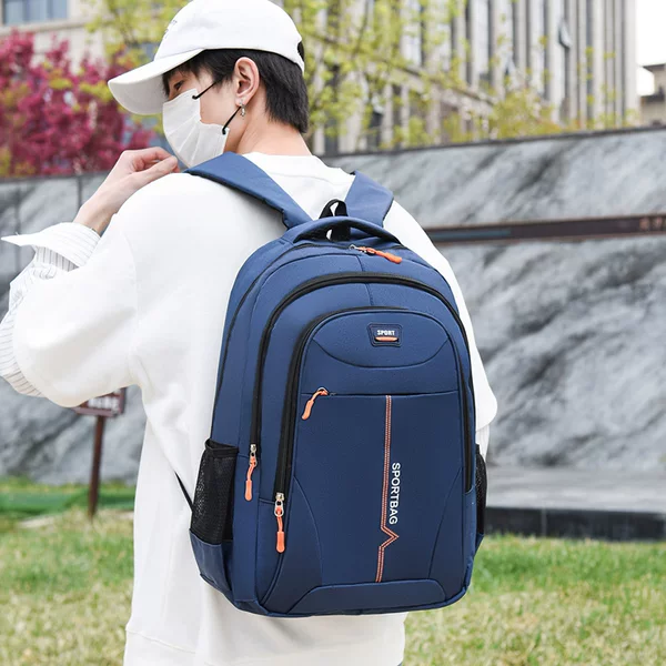 Korean-style Casual Backpack Men's and Women's Letters Printed Student Schoolbag Outdoor Water-repellent Computer Business Backpack