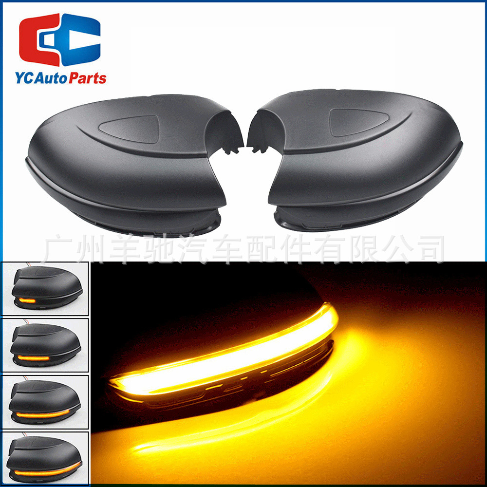 Para Volkswagen Golf 6 MK6 GTI R20 Touran LED Espejo retrovisor Luz de agua Luz de giro