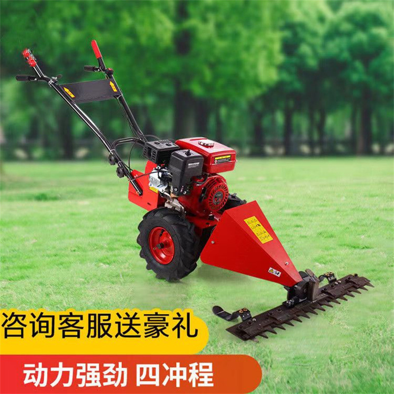 好用不贵手推式剪草机 农场开荒杂草修剪机 一米宽割幅割草机