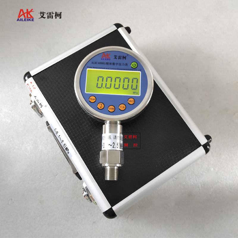艾雷柯数字压力表ALKC400H1 -0.1~2.5MPa 5位数显准确度0.1级