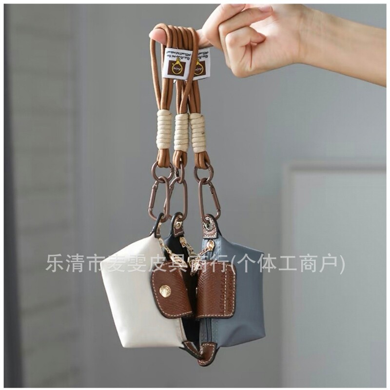 French Longchamp Bag Ultra-Mini Dumpling Bag Nylon with Leather Coin Purse Earphone Lipstick Storage Bag Cute Small Hanging Bag French Longchamp Bag Ultra-Mini Dumpling Bag Nylon with Leather Coin Purse Earphone Lipstick Storage Bag Cute Small Hanging Bag