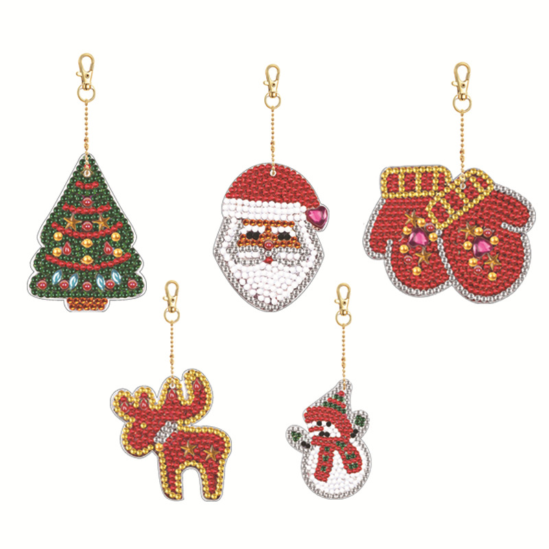 Venta directa de fábrica de accesorios para pintura de diamantes, pegatinas de diamantes DIY, llaveros de PVC acrílico con dibujos animados, disponibles para venta al por mayor.