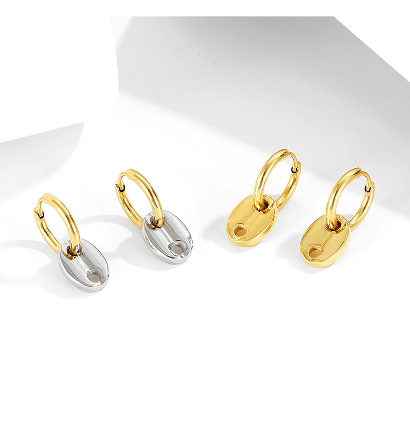 Simple Style Geometric Titanium Steel No Inlaid 16K Gold Plated White Gold Plated Gold Plated Earrings display picture 2