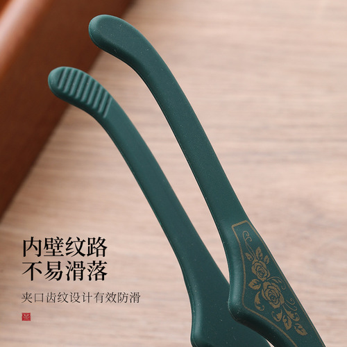 Silicone non-slip stainless steel tea clip tea tweezers tea making tools kung fu tea set accessories tea ceremony