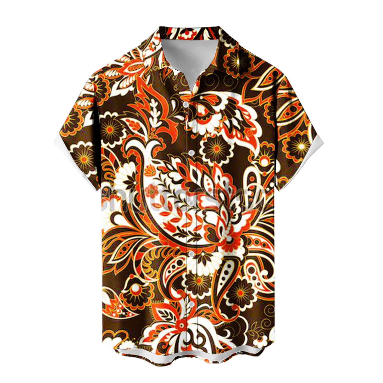 2024 venta caliente para hombres nueva camisa de manga corta Hawaii Holiday Series Camisa casual de todo fósforo con estampado 3D para hombres