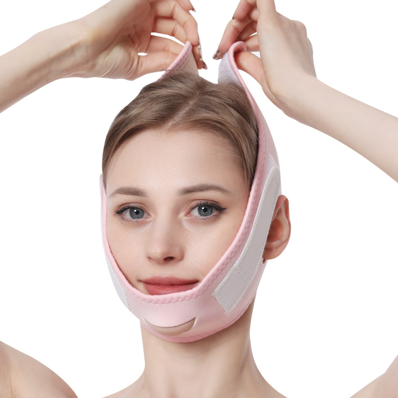 V face bandage mask face lifting female small V face physical shaping beauty elastic lifting nasolabial folds face bandage
