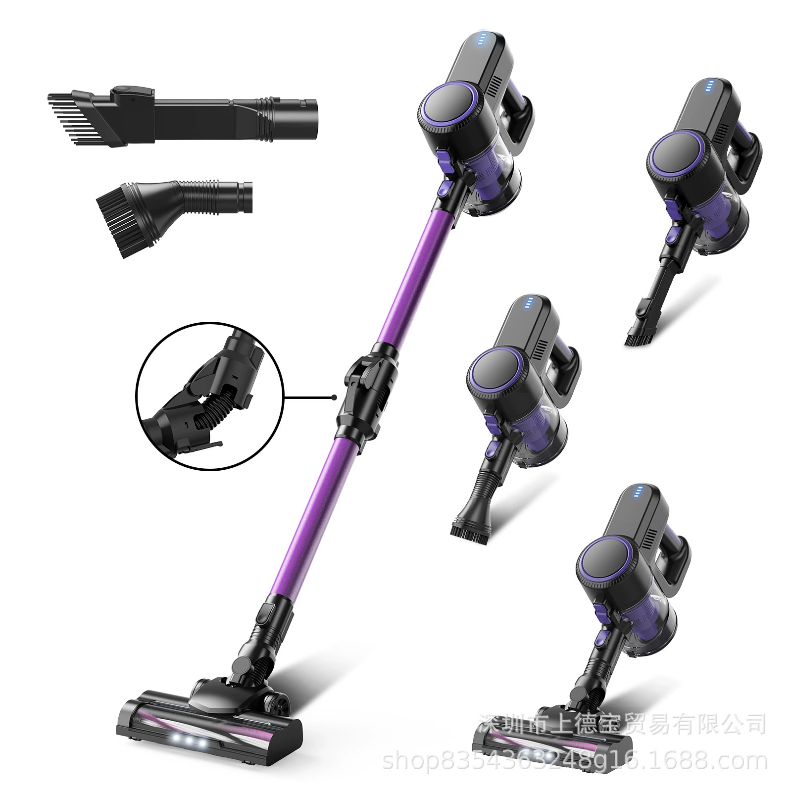 Vacuum cleaner, brushless engine, carpet