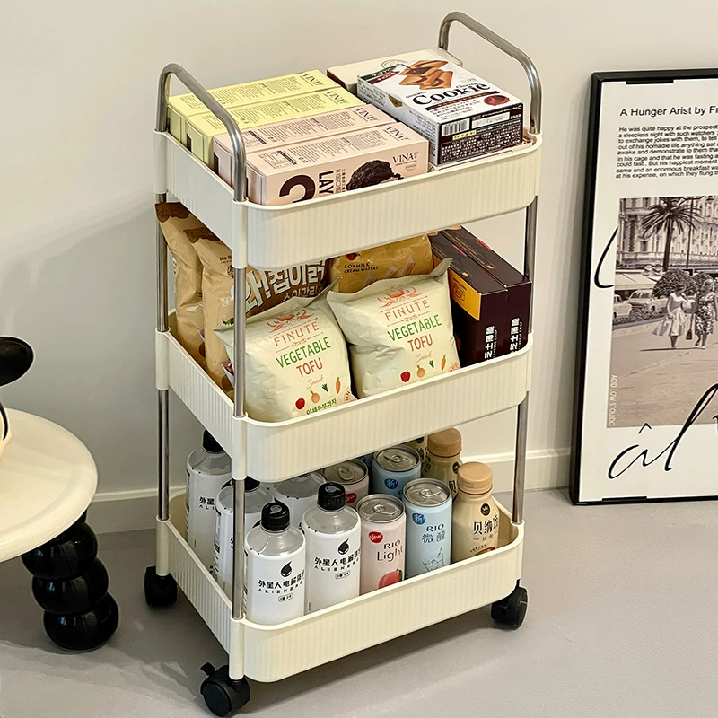 Cart, multilayer storage system for bedroom, simple toy