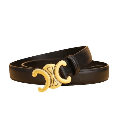 Victory Arch Women's Genuine Leather Versatile Fashion Trendy High-End Belt Decorative Pants and Jeans Belt Black