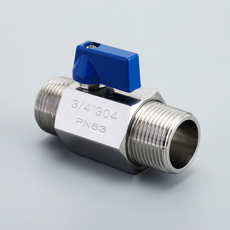 Stainless steel miniature ball valve manual external/external thread 304/316 micro ball valve miniature external/external thread ball valve