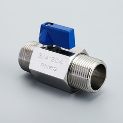 Stainless steel miniature ball valve manual external/external thread 304/316 micro ball valve miniature external/external thread ball valve