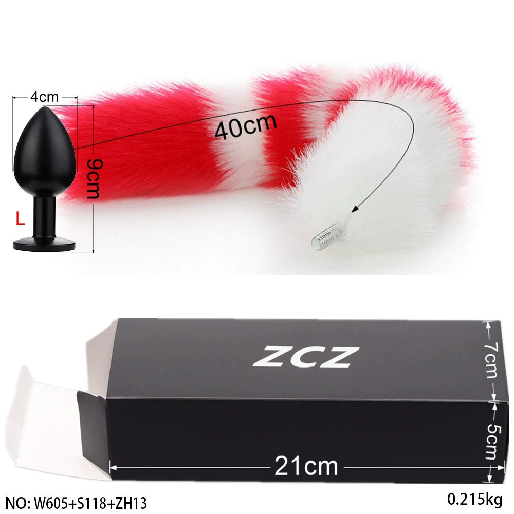 ZCZ [ detachable tail plug for men small size sex toy gay sex toy ]