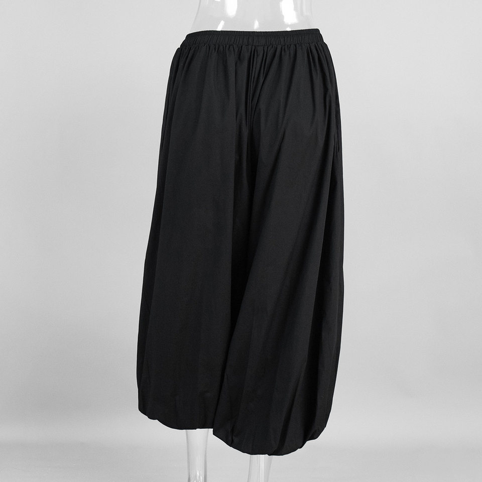 Quần harem ống rộng cotton dáng lửng lưng vừa phong cách đường phố — Màu hồng, Màu kaki, Màu mơ, Màu xanh da trời chi tiết 17