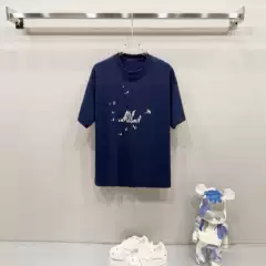 Classic Unisex Crewneck T-Shirt with Full LV Monogram Print - Oversized Fit, Authentic Streetwear, Export Stock