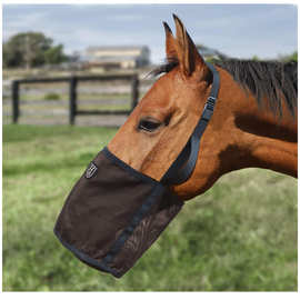 创意挂兜马喂食器套耳朵圆筒网纱投食器可调节长短带子马食具