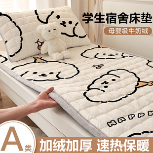Wholesale Milk Velvet Mattress Thickeneded Mattress Pad Student Dormitory Single 90X190Cm Warm Soft Mattress Blanket