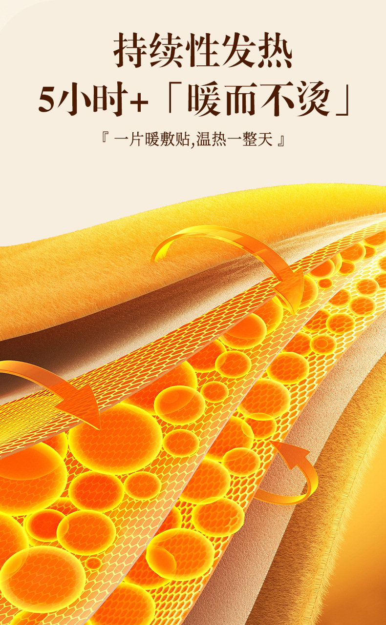 Qichun Mugwort Self-Heating Moxa Warm Patch for Neck Waist Knee and Foot in use