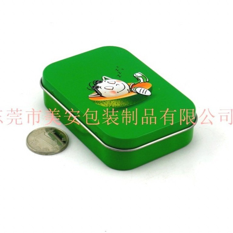 润喉糖铁盒 翻盖小铁盒 马口铁包装盒 赠品铁盒 压片糖铁盒