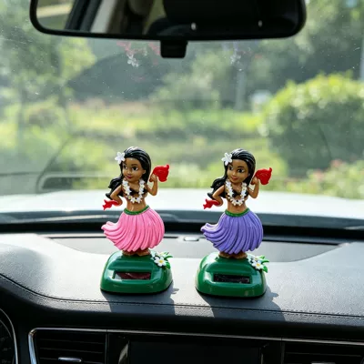 Car ornaments, Solar-powered Hawaiian hula