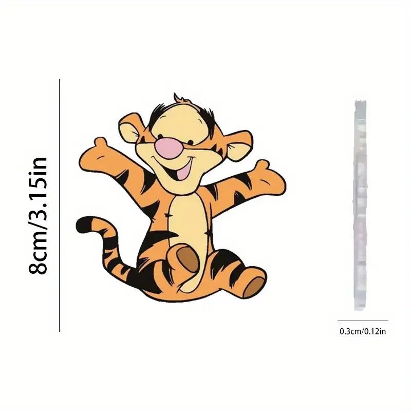 2D nuevo plano lindo pequeño tigre colgante acrílico transfronterizo automóvil espejo retrovisor interior decoración colgante para el hogar