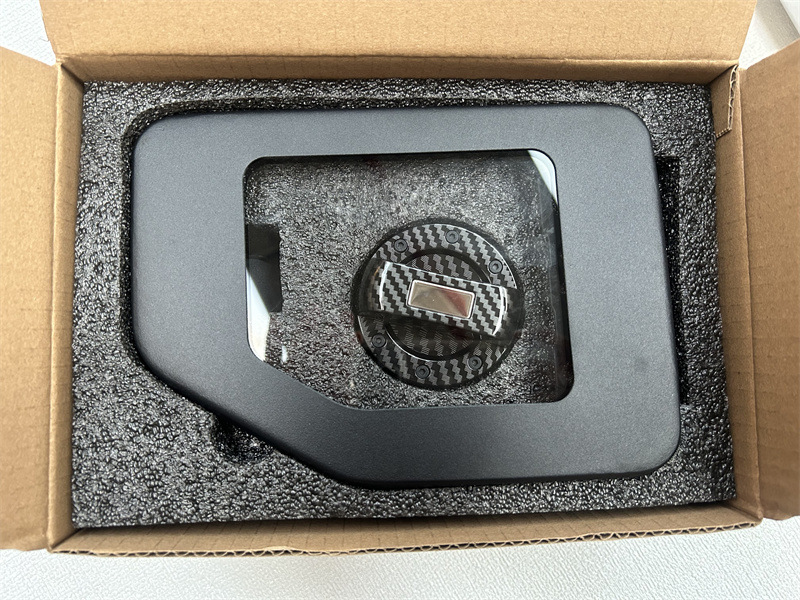 Transparent fuel tank cap + b style carbon fiber pattern inner cap