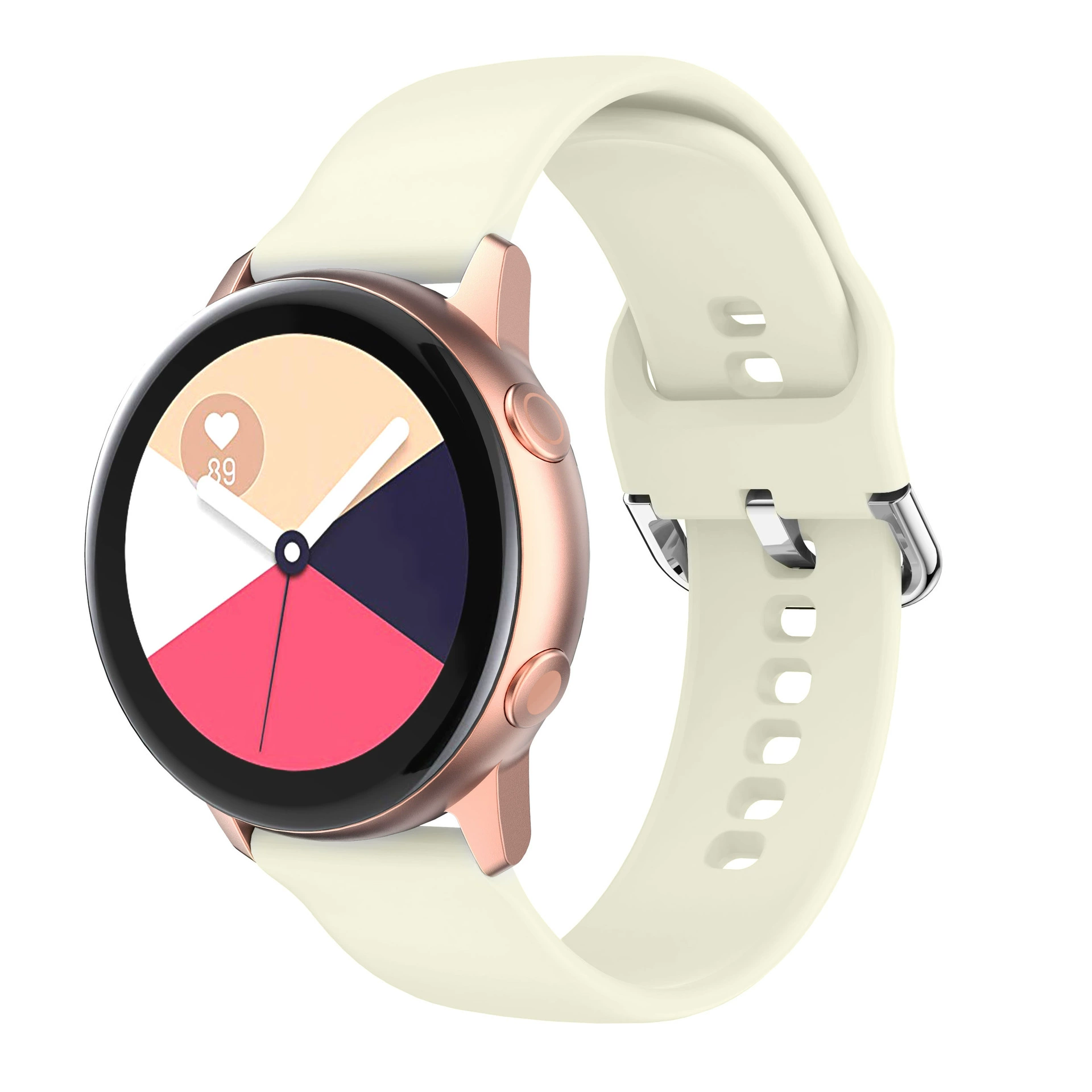 [Подходит для Samsung Galaxy Active2 силиконовый браслет Huawei Watch GT часовые браслеты 2022 мм размер]