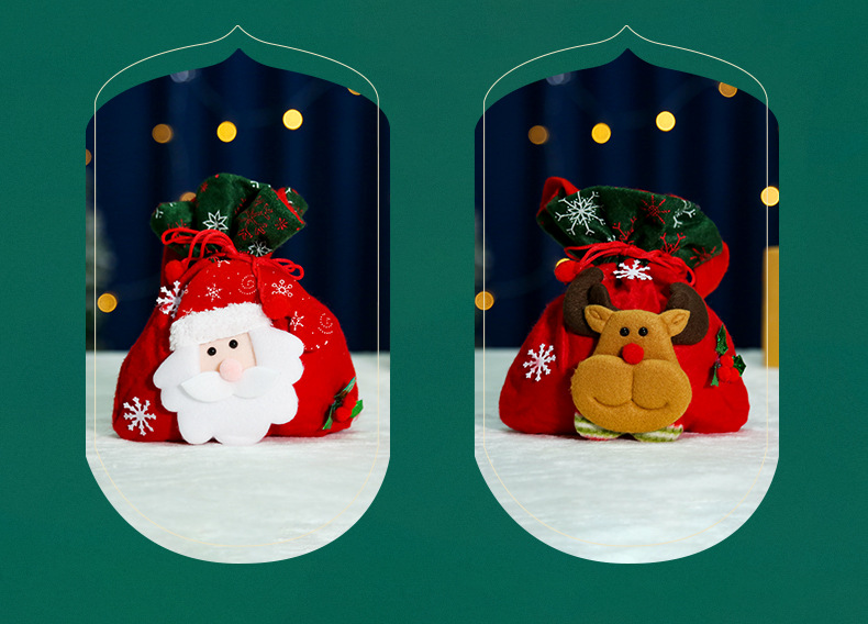 Christmas Cute Deer Cloth Party Gift Bags 1 Piece display picture 2