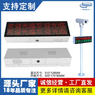 Factory Direct Supply License Plate Recognition Display 3.0 Outdoor 2-Line 8-Character Workshop Alarm Call Screen Window Calling Screen
