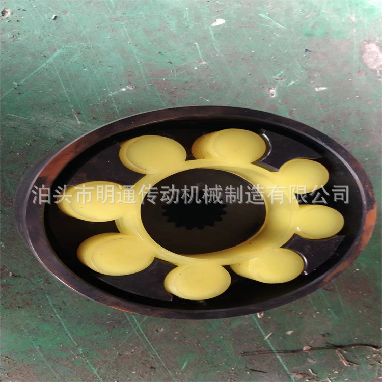 MLL型制动轮花键轴连轴 弹性梅花联轴器 整体式MLL-II锻钢靠背轮