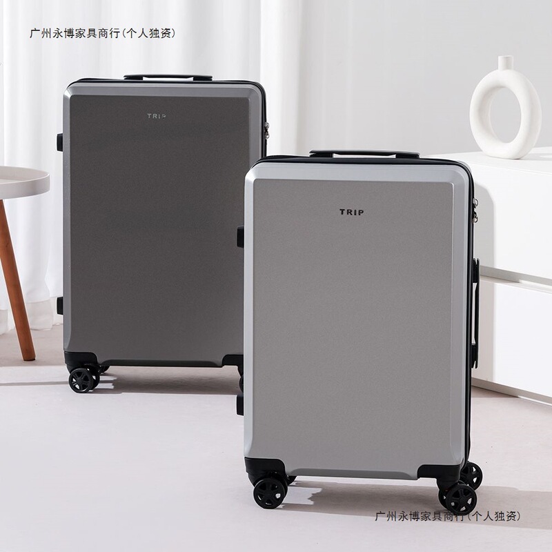 Luggage Suitcase Zipper Student Male and Female Korean Explosion-Proof Thickeneded Suitcase 26 Password Box Large Capacity