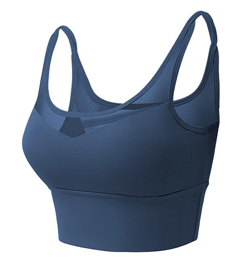 ropa interior deportiva de alta intensidad integrada almohadilla de pecho sin marcas de yoga chaleco antichoque reunido bra de yoga