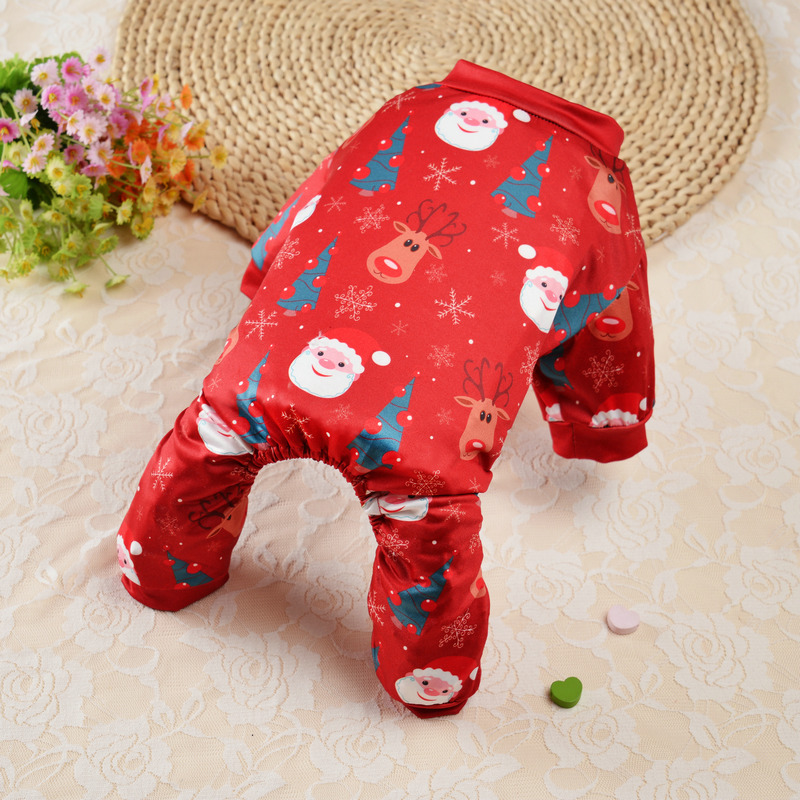 2021 nueva ropa para mascotas boxeadores de Navidad perro ropa para el hogar ropa para mascotas ropa de cuatro patas ropa de Navidad