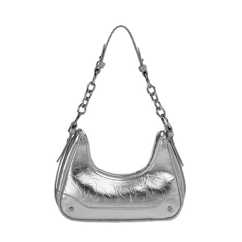 Women's Underarm Bag Summer 2024 New Arrival Trendy High-End Unique Chain Fashion Commuter Croissant Bag