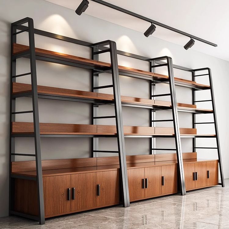 梯形置物架阶梯式商店零食展示柜货架置物架落地多层家用展示架