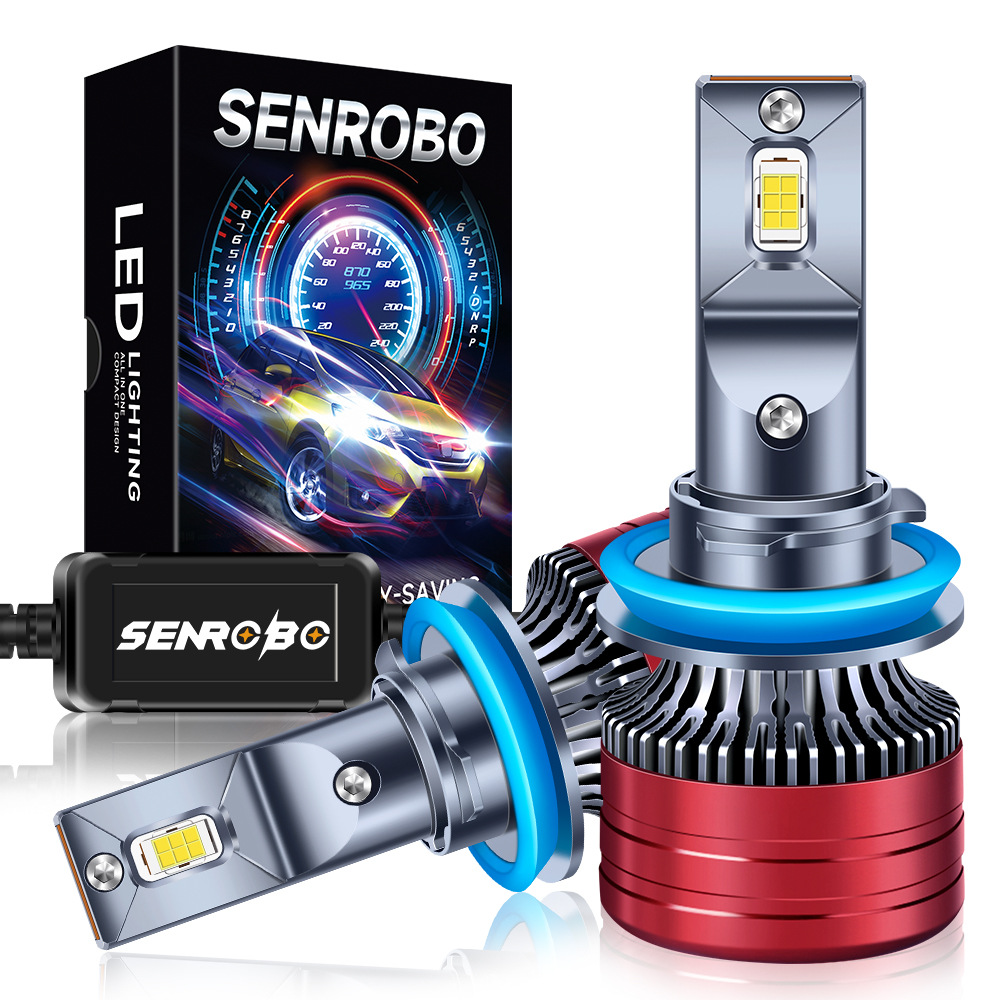 Faros delanteros modificados explosivos transfronterizos faros LED de coche H1 H4 H7 9005 9006 luces LED de coche image 1