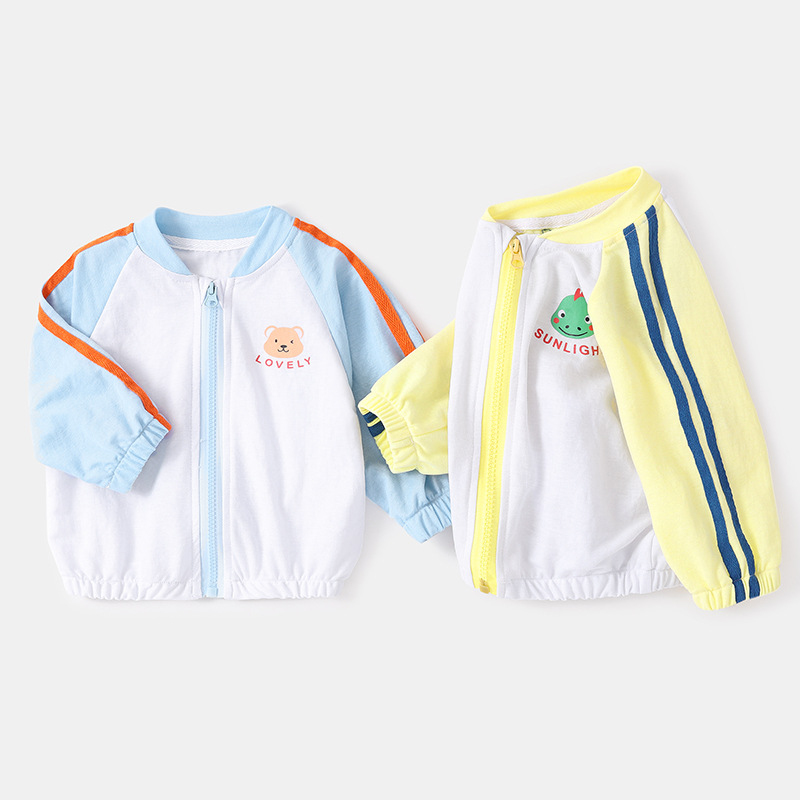 Baby Sun Protective Clothing Summer Infant Long Sleeve Top Summer Boys Clothing Lightweight Small Baby Jacket Summer Outfit Girls