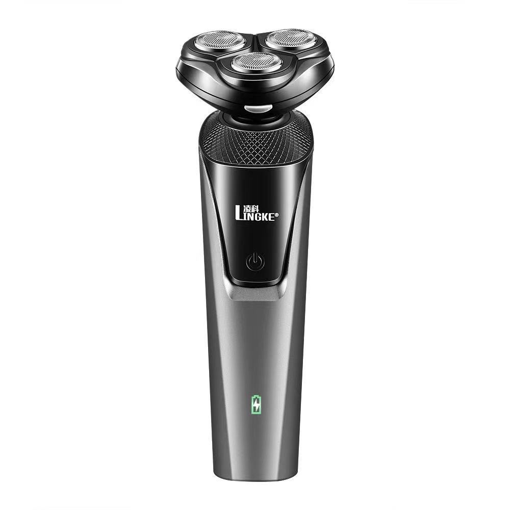 Afeitadora eléctrica barba 3-en-1 usb recargable lavable_voghion.com