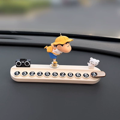 Phone Number Sign – Nömrəli dayanma kartı - 2-decorative-rotating-xiaoxin-parking-signs-send-incense-stick-number-sticker