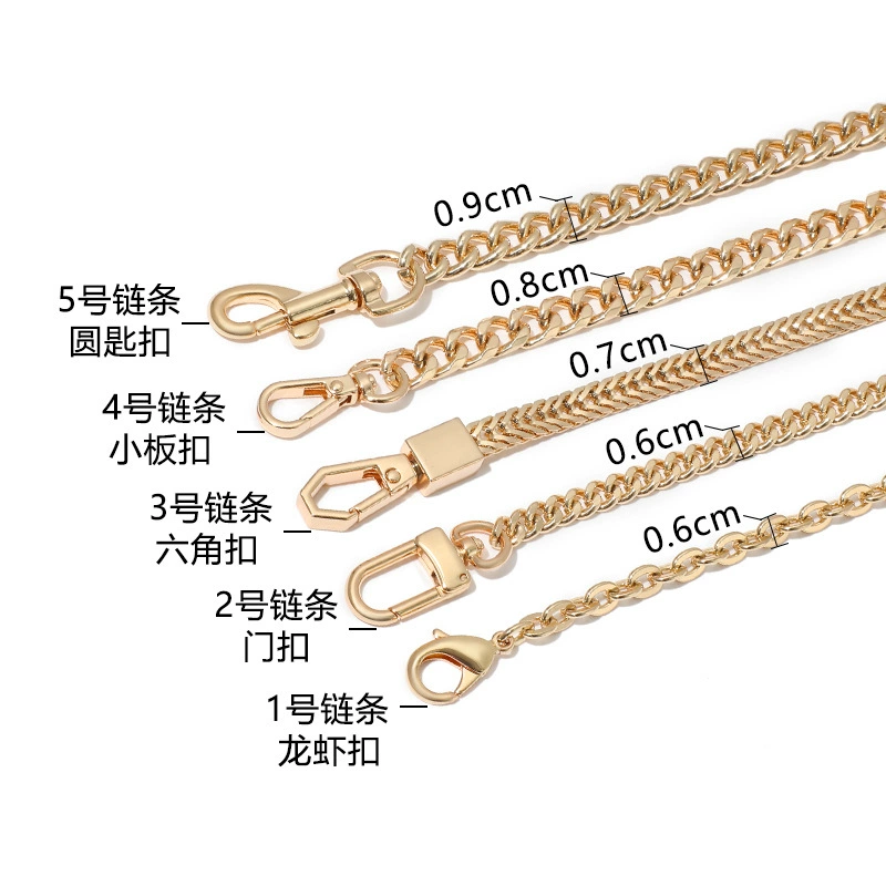 Metal quality chain, shoulder bag, changeable straps, bag accessory