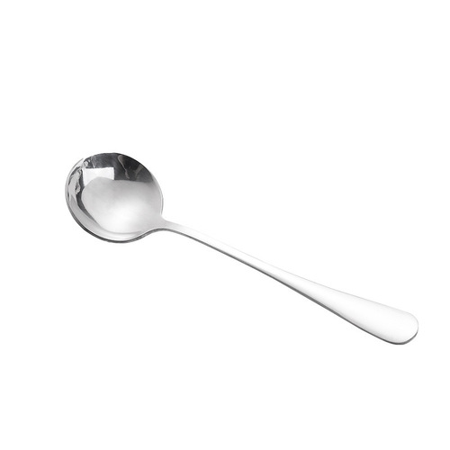 410 Stainless Steel Creative Trendy Round Spoon Dessert & Fruit Spoon Household Rice Spoon Soup Spoon—Factory Wholesale