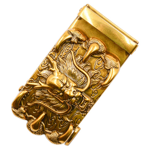 Imitation copper retro automatic buckle head dragon belt buckle accessories e-commerce alloy dragon style belt network buckle head
