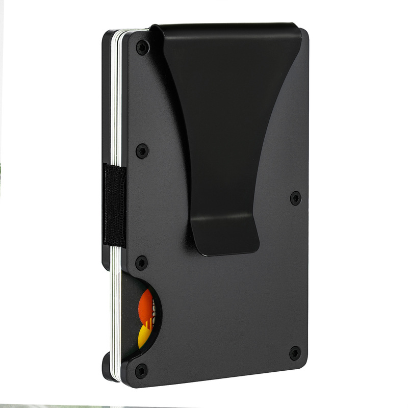 Factory wholesale in stock fashion credit card wallet ultra thin aluminum alloy business card clip wallet wallet RFID shielding Factory wholesale in stock fashion credit card wallet ultra thin aluminum alloy business card clip wallet wallet RFID shielding