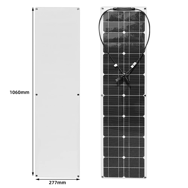 Panel solar transfronterizo 100W18V conjunto de controlador para baterías de automóviles, yates, RV camping