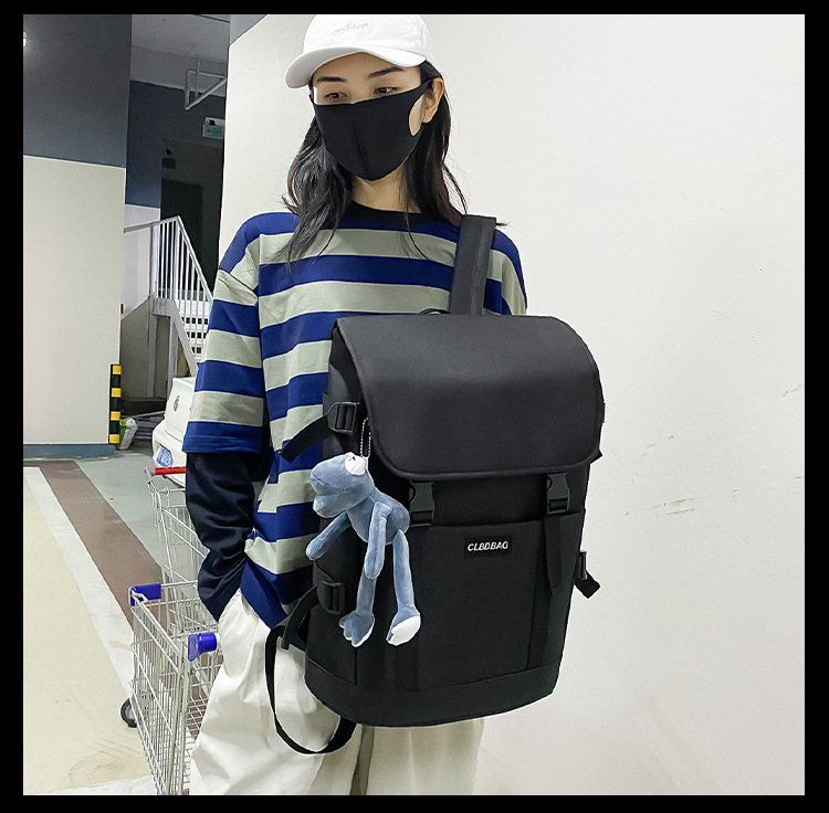 Backpack Korean Fashion Rucksack College Student School Bag Trend Travel Bag Computer Bag display picture 11